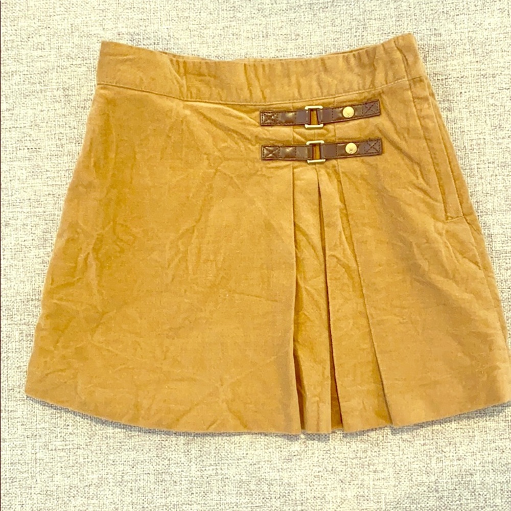 Janie & Jack 6T Tan Pleated Skirt